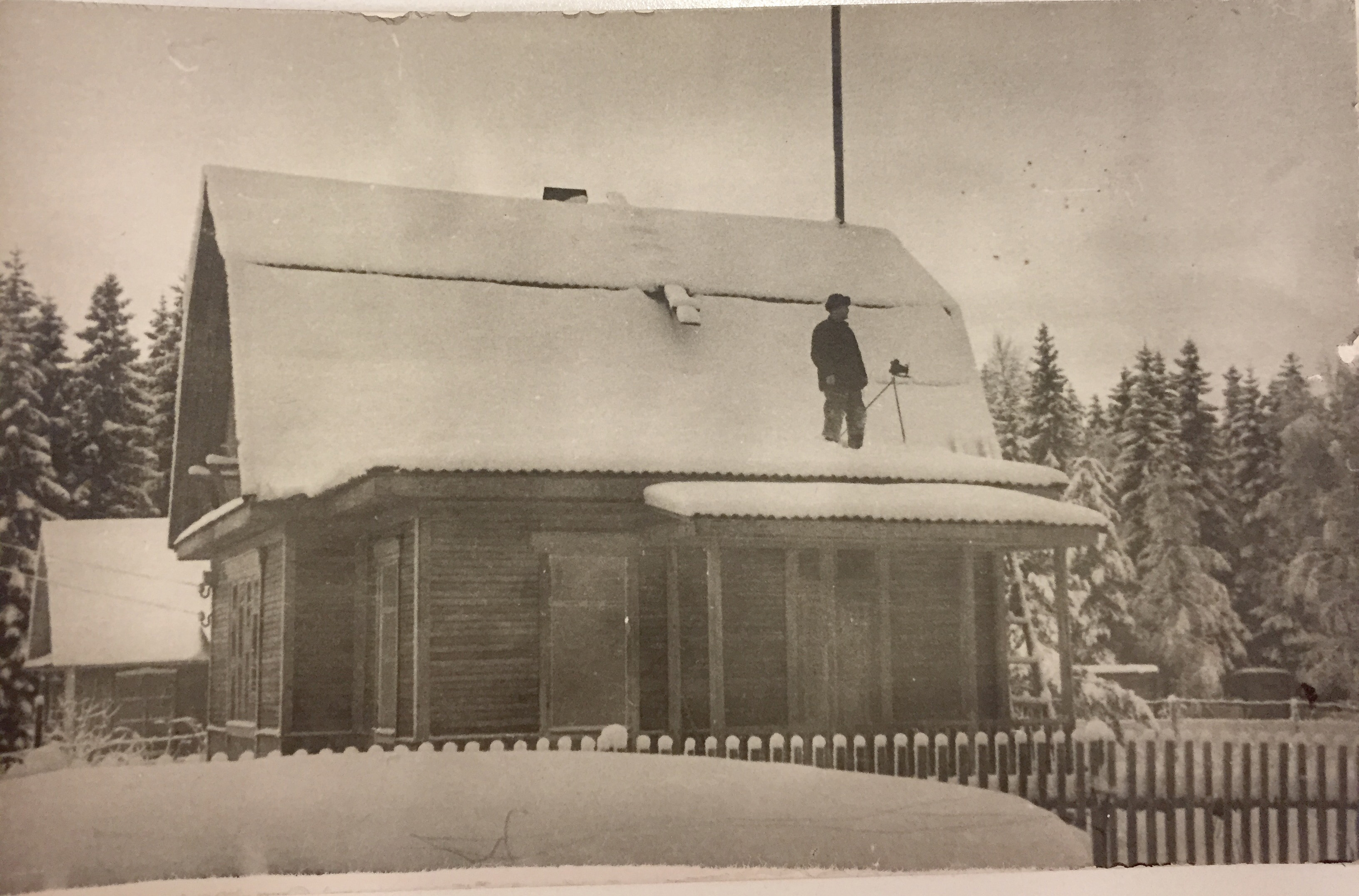 snowy roof